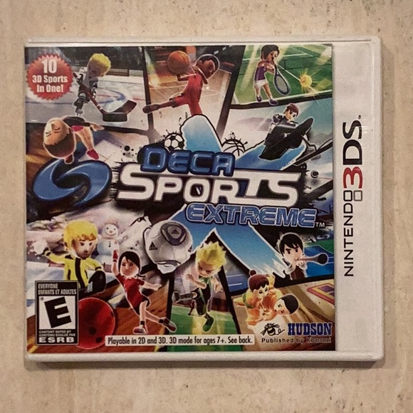 Deca Sports Extreme Nintendo 3DS Game Soccer Tennis Basketball Hockey Complete - Picture 1 of 10